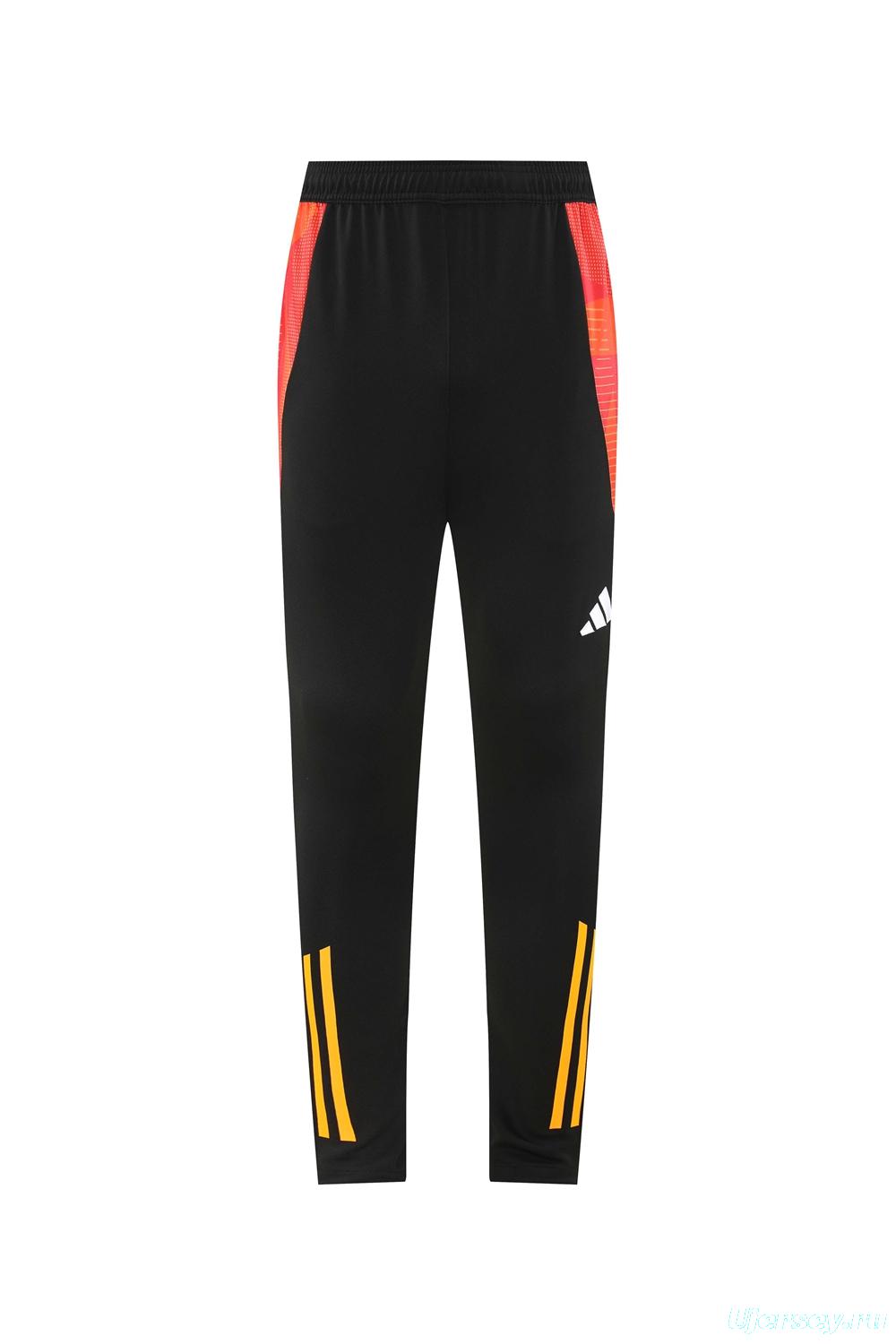 2024 Adidas Red/Yellow Half Zipper Jacket +Long Pants