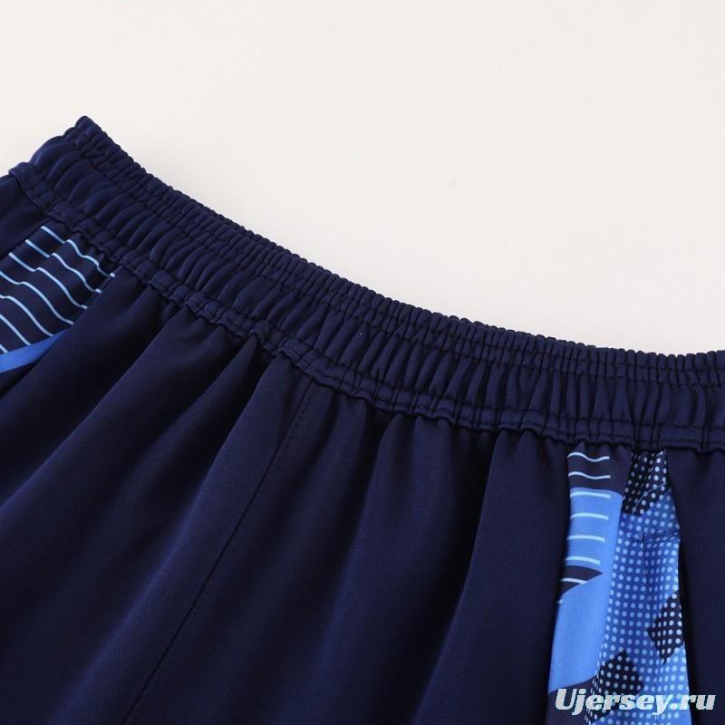 2024 Italy Navy Full Zipper Jacket +Long Pants