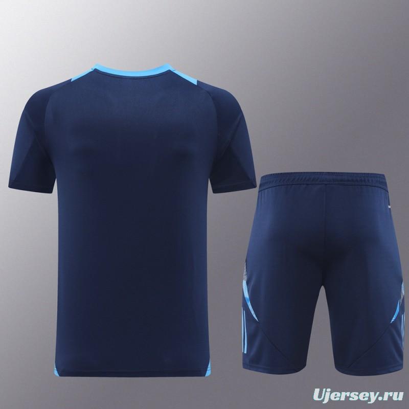 24/25 Adidas Navy Short Sleeve Jersey+Shorts