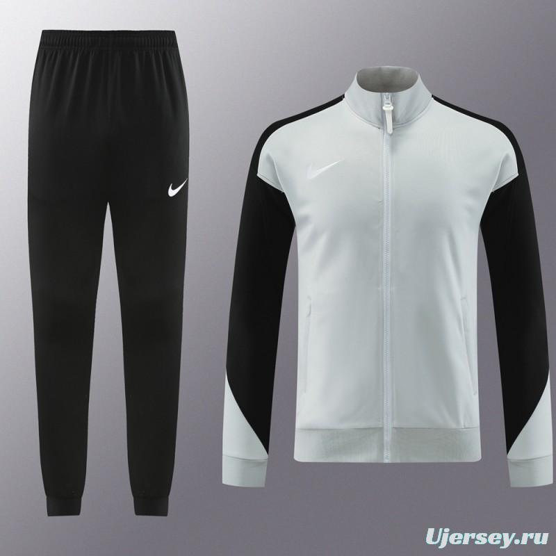 24/25 Nike Grey/Black Full Zipper Jacket +Long Pants