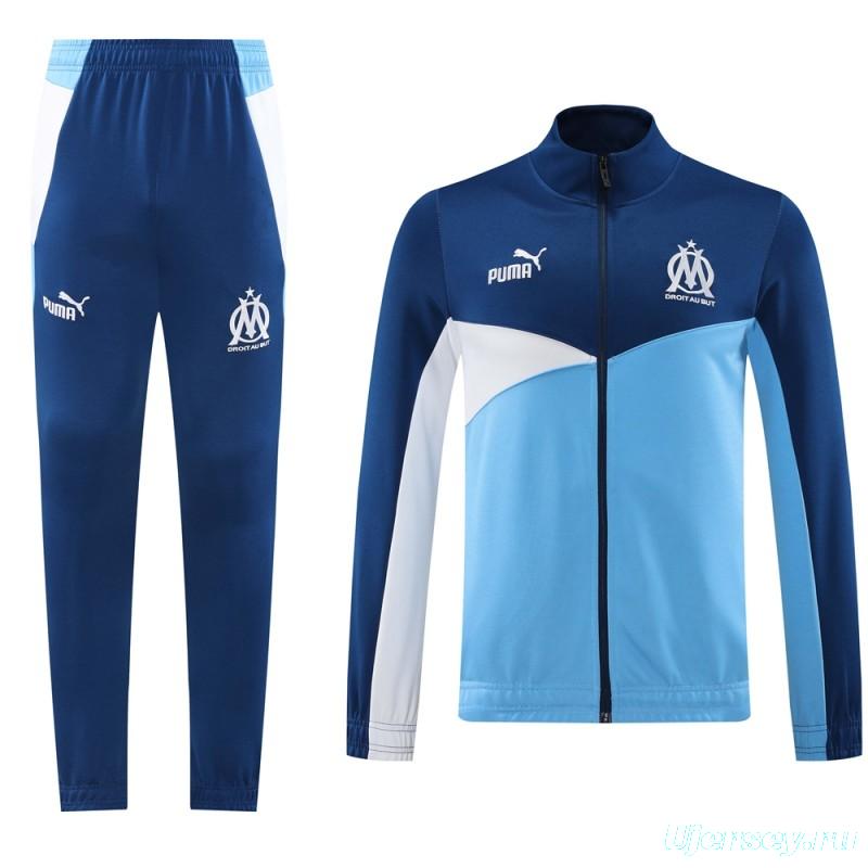 24/25 Olympique Marseille Full Zipper Jacket +Long Pants