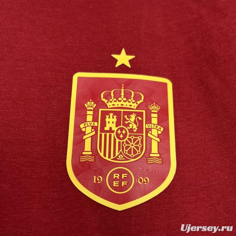 2024 Spain Euro Red Special Jersey