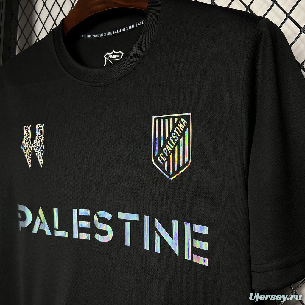 24/25 CD Palestino x Balmain Black T-Shirts