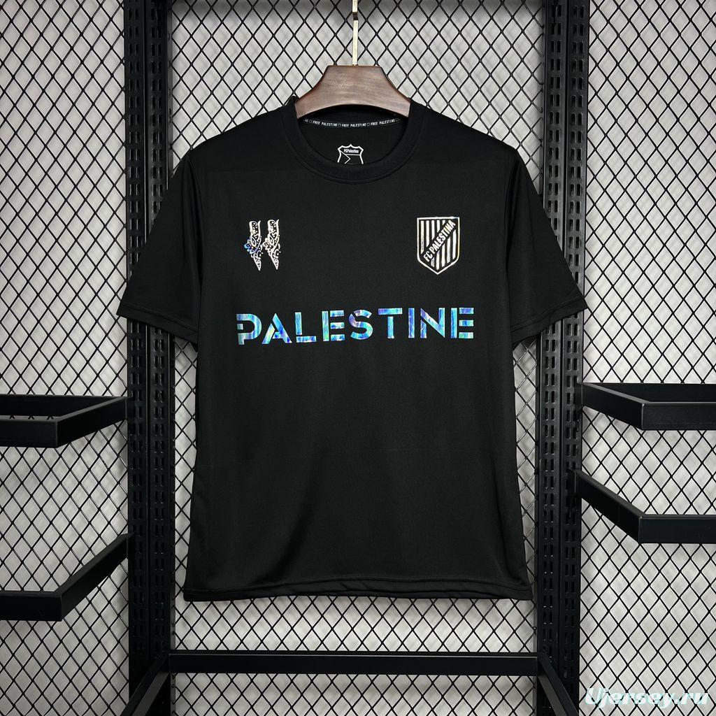 24/25 CD Palestino x Balmain Black T-Shirts