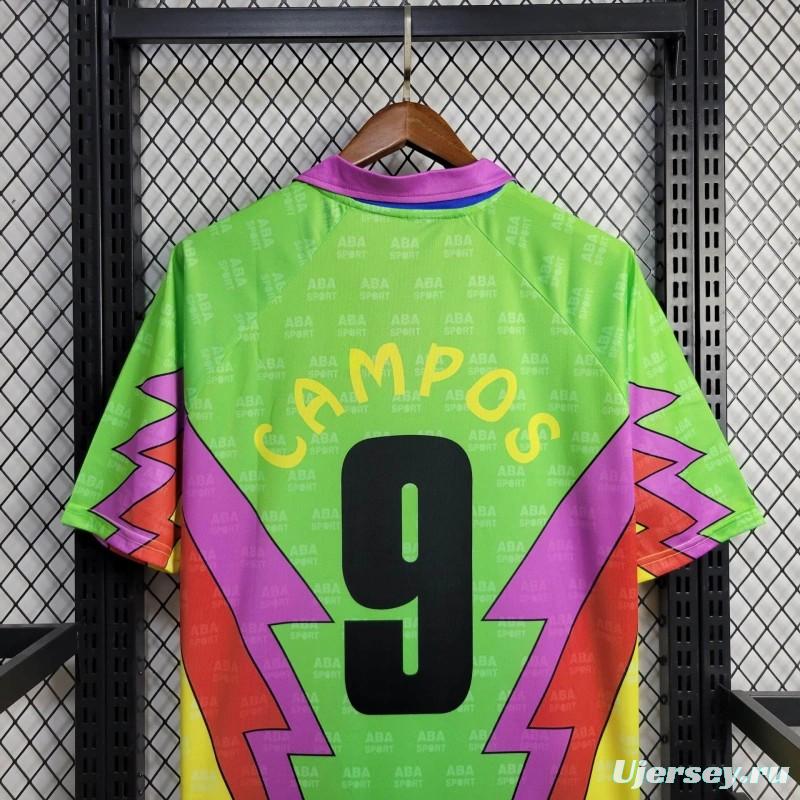 Retro 1994 USA World Cup Mexico Goalkeeper Jorge Campos Jersey