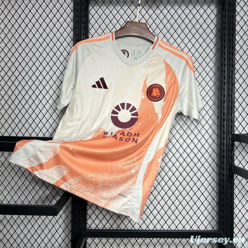 24/25 AS Roma Away White Jersey