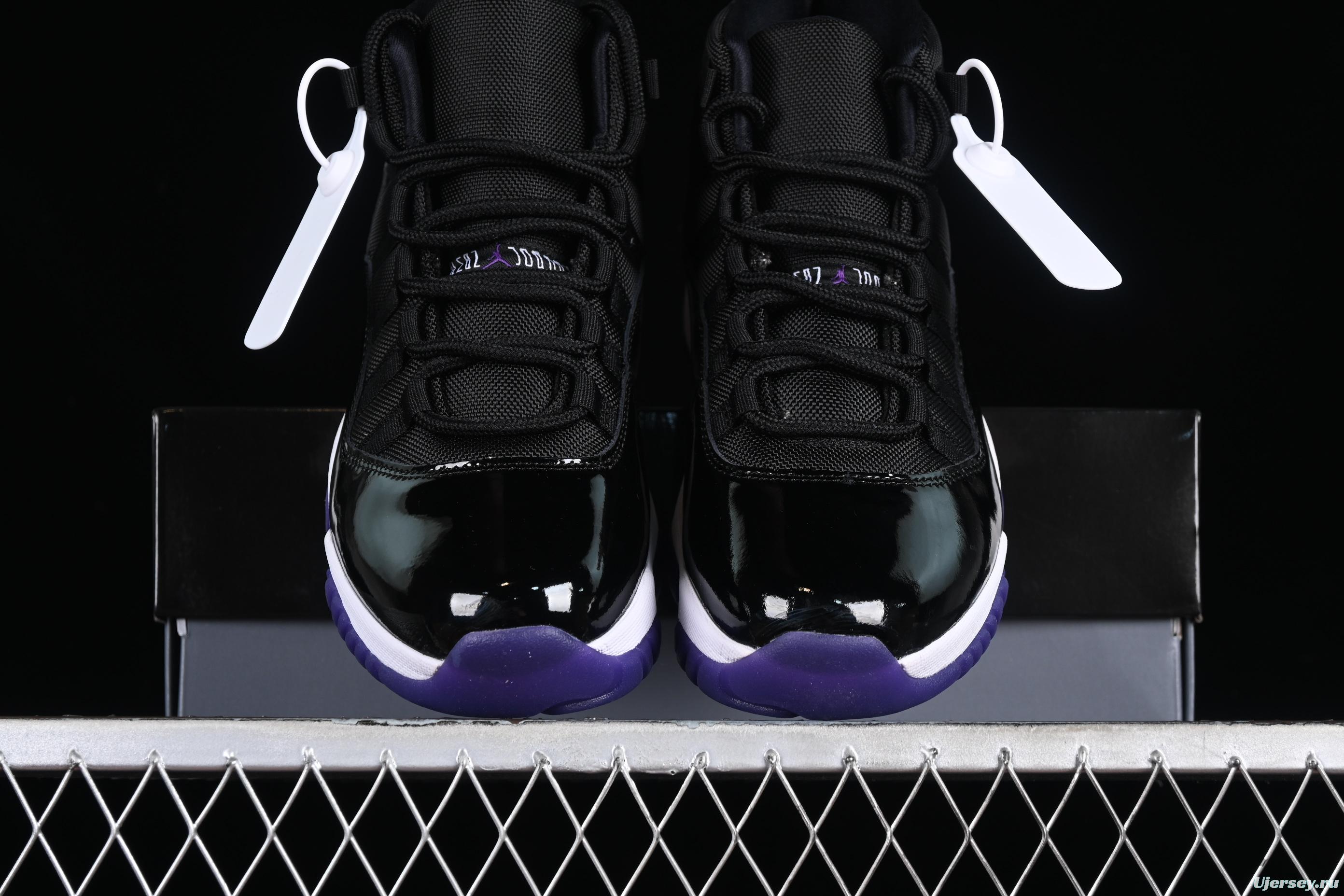 Nike Air Jordan 11 Retro Basketball Shoes with Patent Leather and Carbon Fiber Plate - CT8812-999