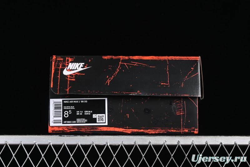 Nike Air Max 1 Premium Retro Running Shoes with Half-Sole Air Cushion - HF2903-100