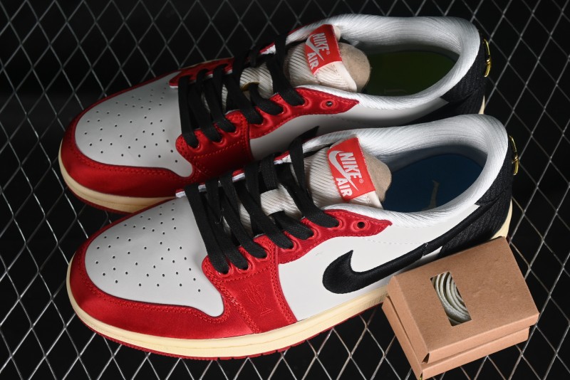 Nike Trophy Room x Jordan 1 Low OG "Away" Casual Sneakers - FN0432-100