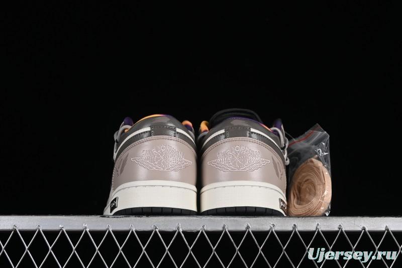 Nike Air Jordan 1 Low AJ1 Panda Prank Street Graffiti - Angel Demon Low Top Basketball Shoes - DQ8421-001