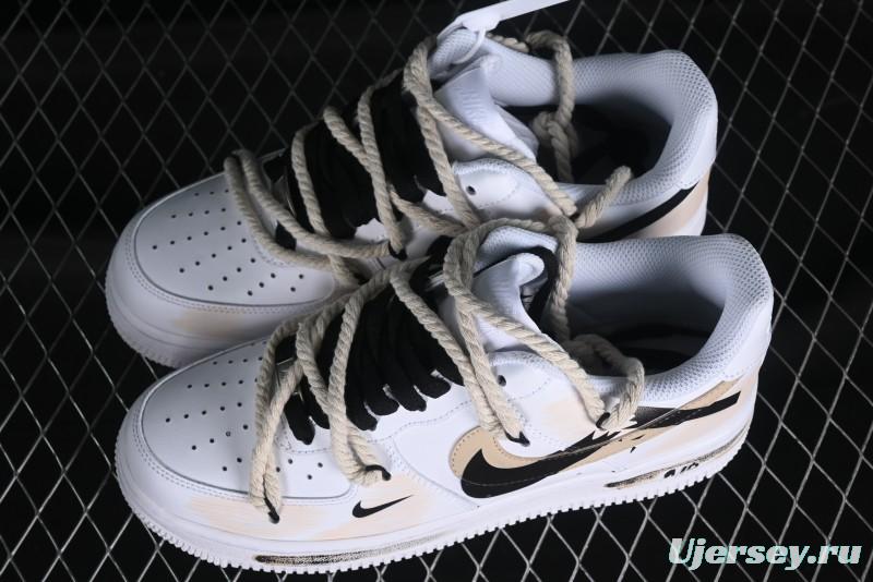 Nike Air Force 1 '07 Low Custom Anime Themed Hand-Painted Swoosh Strap Low-Top Casual Sneakers - ZH0316-013