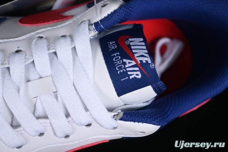 Nike Air Force 1 '07 Low White Blue Red Casual Shoes - CZ9164-100