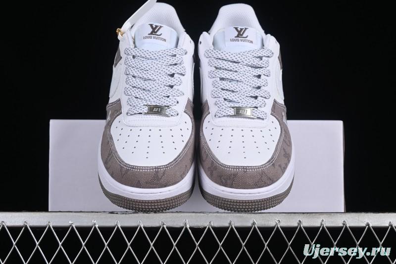 Nike Air Force 1 '07 Low Custom Casual Sneakers with Full-Length Air Cushion - CW2288-111