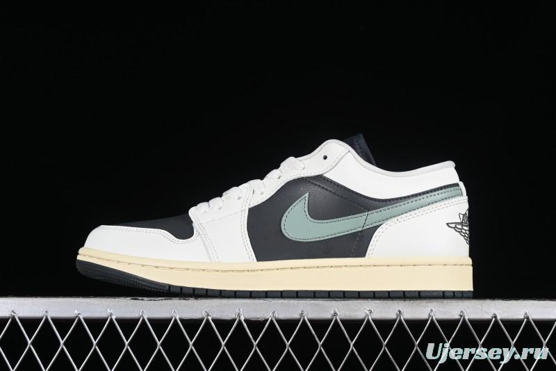 Nike Air Jordan 1 Low AJ1 Black Green Casual Sneakers - DC0774-001