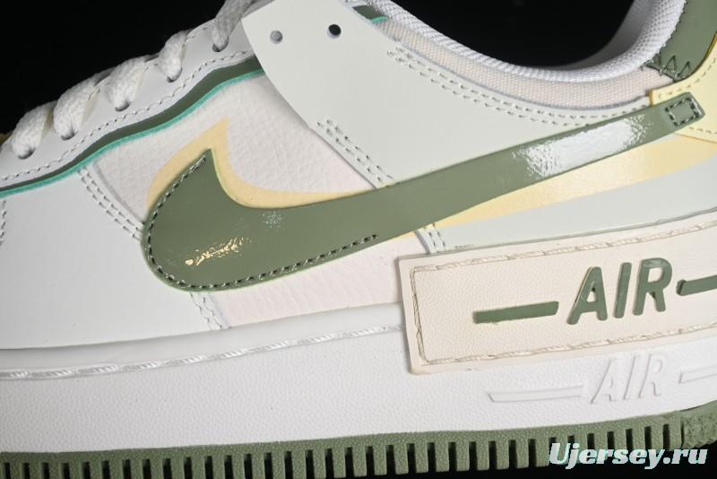 Nike Air Force 1 Shadow Low-Top Sneakers with Lightweight EVA Midsole and Anti-Slip RB Rubber Outsole - FN6335-101