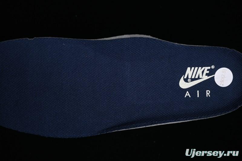 Nike Undefeated Air Force 1'07 Low Casual Sneakers in Deep Blue with Custom Leather and Reflective Details - UN2395-522