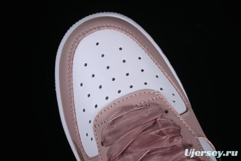 Nike Air Force 1 '07 Low Casual Sneakers in Dusty Rose with Hand-Painted Details - CV8699-578