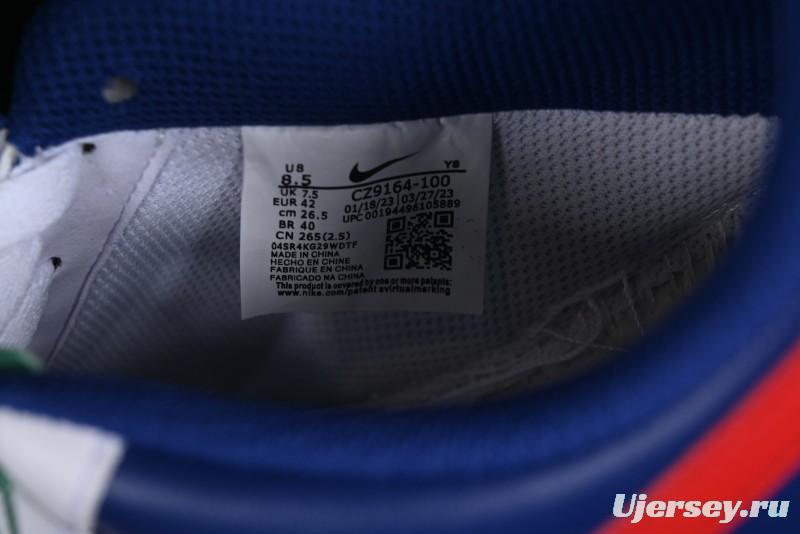 Nike Air Force 1 '07 Low White Blue Red Casual Shoes - CZ9164-100