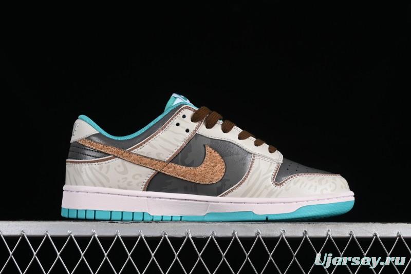 Nike Dunk Low Panda Prank Spring Touchdown Spring Forward Brown Green SB Strap Low Top Casual Skate Shoes - DV0834-101
