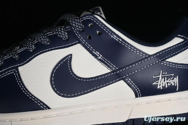 Nike SB Dunk Low Stussy Collaboration - Mark Line Starry Sky Anniversary High-End Custom Low-Top Casual Skate Shoes - BB9898-002