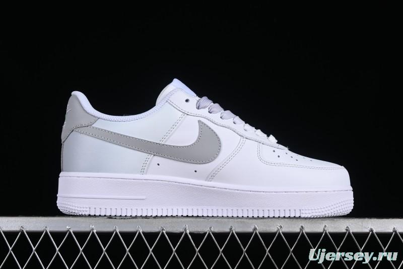 Nike Air Force 1 '07 Low Customized Anime Theme Gradient Grey Swoosh Casual Sneakers - FN0366-102