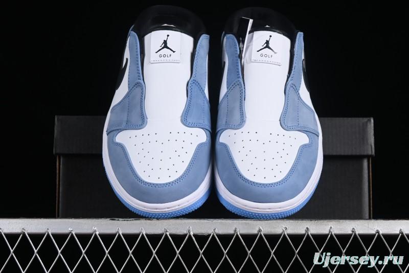Nike Air Jordan 1 Mule Golf Shoes with University Blue Colorway - FJ1214-400