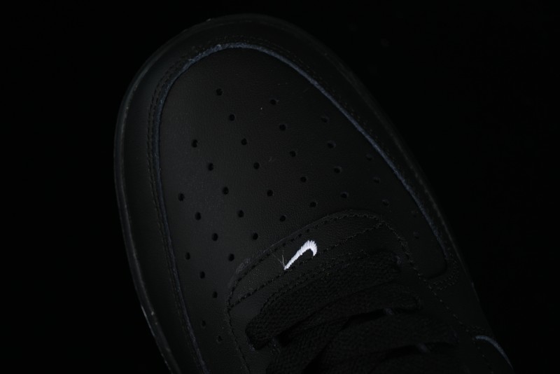 Nike Air Force 1 '07 Low Classic Black White Swoosh Casual Sneakers - FZ0627-010