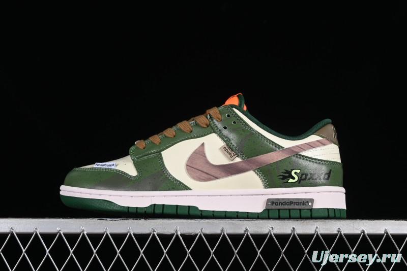 Nike Dunk Low Panda Prank Street Racing Lightyear Distressed SB Strap Low-Top Casual Sneakers - DD1391-300