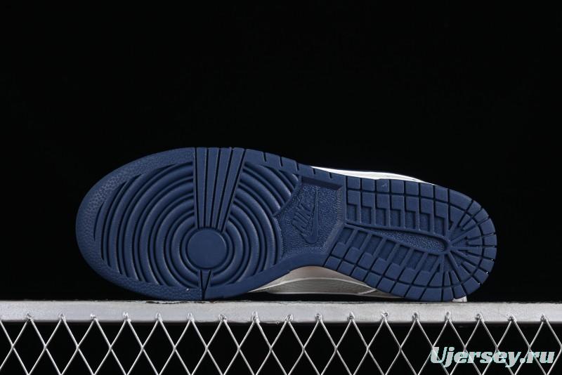 Supreme x Nike SB Dunk Low Deep Blue Colorway Low-Top Casual Skate Shoes - RM2308-238
