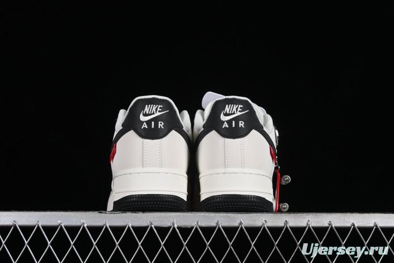 Supreme x Nike Air Force 1 '07 Low Casual Skate Shoes with Zoom Air Cushion - HD1968-009