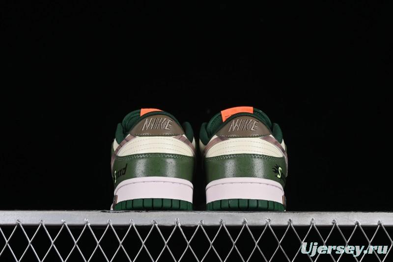 Nike Dunk Low Panda Prank Street Racing Lightyear Distressed SB Strap Low-Top Casual Sneakers - DD1391-300