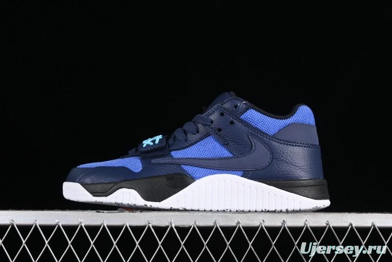 Nike Travis Scott x Jordan Cut The Check AJ1 Basketball Shoes with Velcro Strap - FZ8117-001