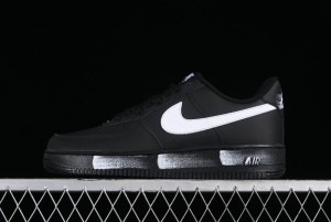 Nike Air Force 1 '07 Low Classic Black White Swoosh Casual Sneakers - FZ0627-010
