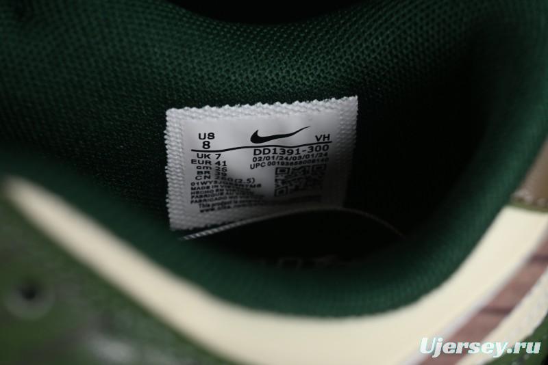 Nike Dunk Low Panda Prank Street Racing Lightyear Distressed SB Strap Low-Top Casual Sneakers - DD1391-300