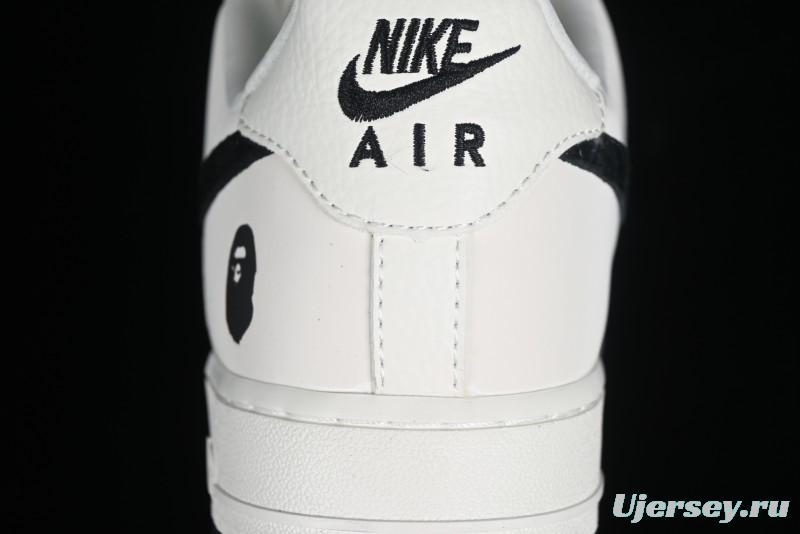Nike Air Force 1 '07 Low BAPE Collaboration - White Black Camo Casual Sneakers - BA8806-845