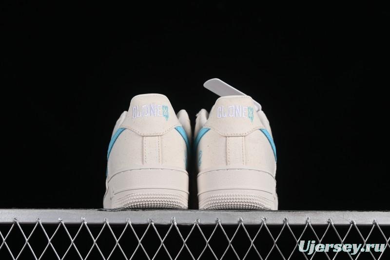 Nike RTFKT x Nike Air Force 1 Low Casual Sneakers with Full-Length Air Cushion - FQ3954-100