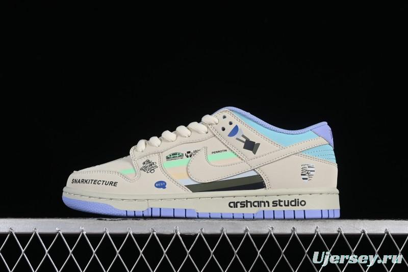 Nike SB Dunk Low Porsche Colorway Low-Top Casual Skateboarding Shoes - MU0232-363