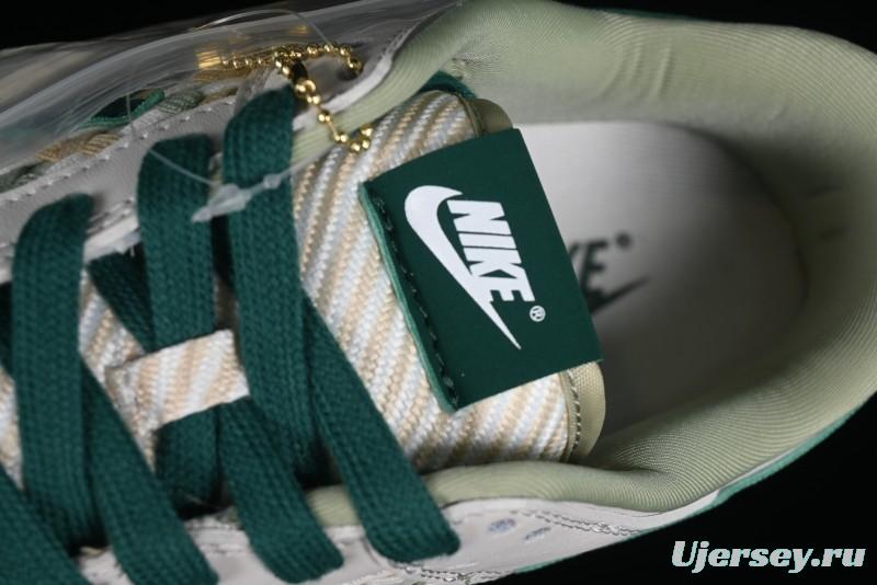Nike SB Dunk Low UN Collaboration - White Green Swoosh Anniversary Custom Low-Top Casual Skate Shoes - DQ1098-359