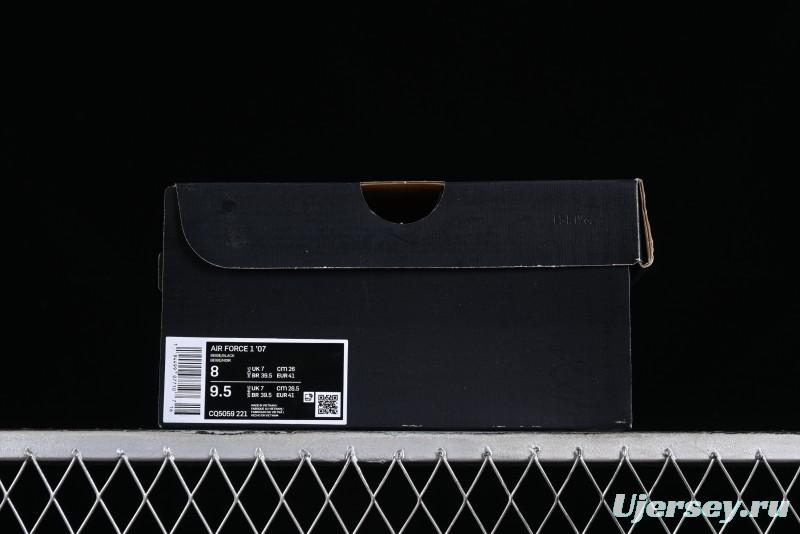 Nike Air Force 1 '07 Low Military Black Casual Sneakers - CQ5059-221