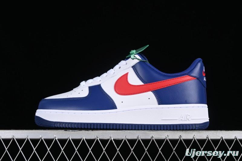 Nike Air Force 1 '07 Low White Blue Red Casual Shoes - CZ9164-100