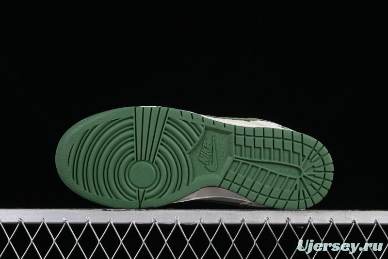 Stussy x Nike SB Dunk Low Retro Premium Casual Sneakers - DQ1098-340