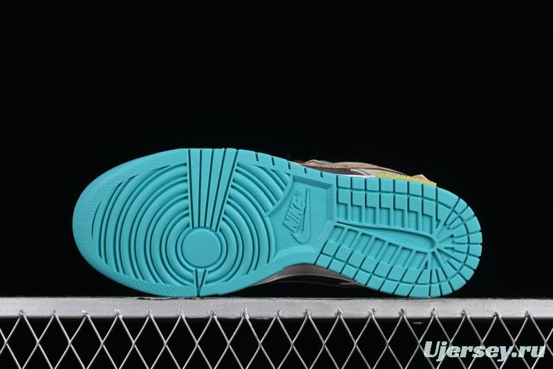 Nike Dunk Low Panda Prank Spring Touchdown Spring Forward Brown Green SB Strap Low Top Casual Skate Shoes - DV0834-101