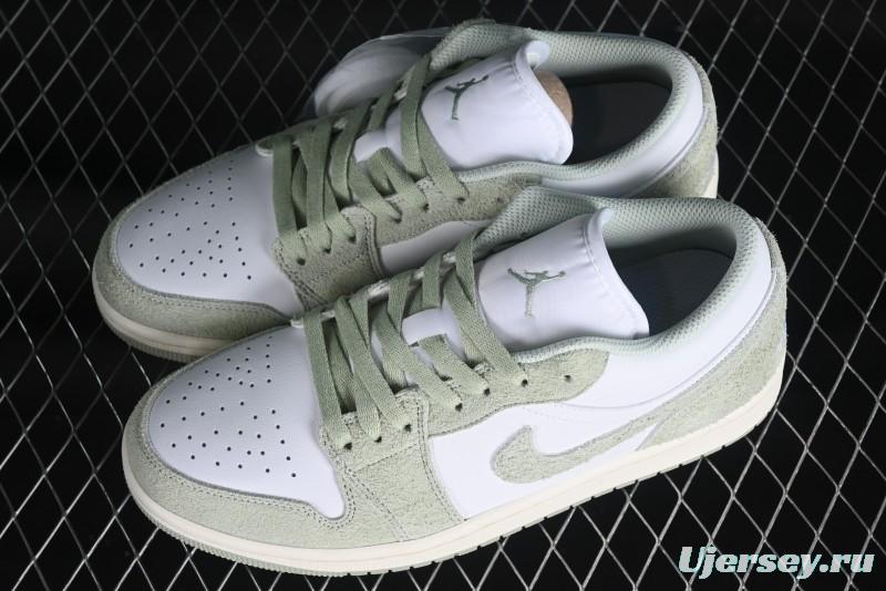 Nike Air Jordan 1 Low AJ1 Apple White Green Low-Top Lifestyle Basketball Shoes - FN5214-131