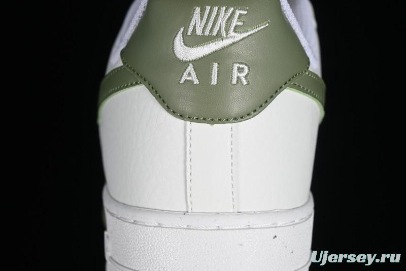 Nike Air Force 1 '07 Low Casual Sneakers in White Green - DV3808-106