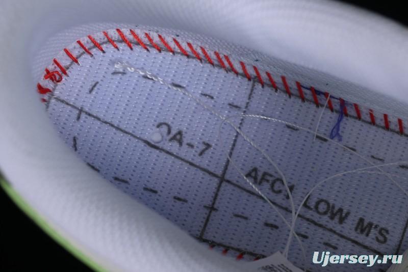 Nike Air Force 1 '07 Low Casual Sneakers in White Green - DV3808-106