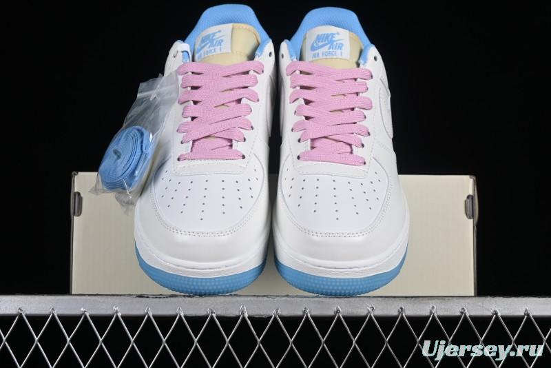 Nike Air Force 1 '07 Low Color-Changing Thermal-Activated White Blue Pink Casual Sneakers - LC5688-001