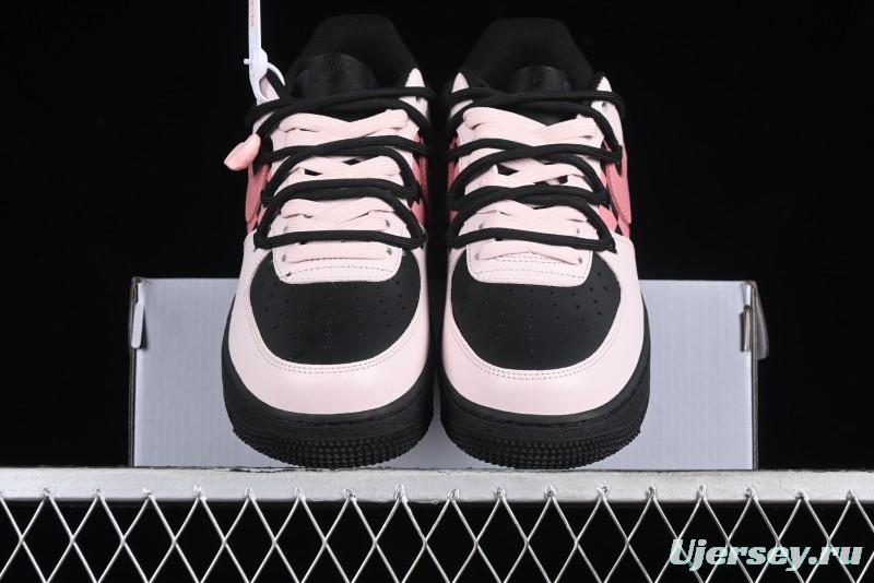 Nike Air Force 1 '07 Low Custom Anime Theme Black Sugar Heart Casual Sneakers with Lace-Up - ZH0316-012