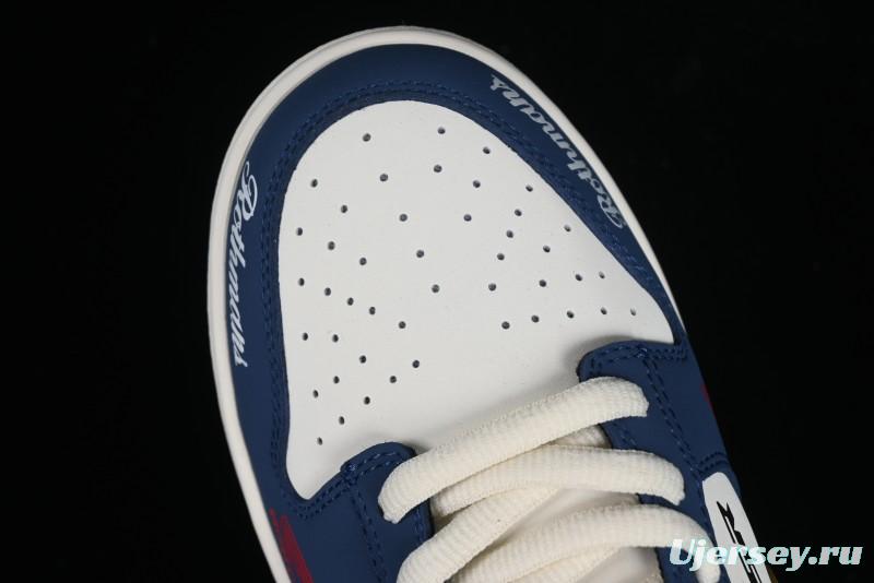Nike SB Dunk Low Retro White Blue Collaboration Low-Top Casual Skateboarding Shoes - MU0232-365