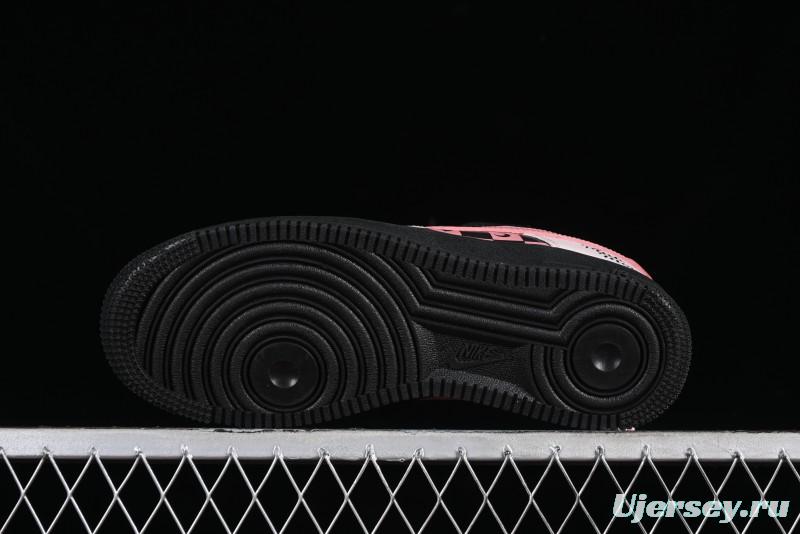 Nike Air Force 1 '07 Low Custom Anime Theme Black Sugar Heart Casual Sneakers with Lace-Up - ZH0316-012