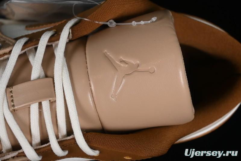 Nike Air Jordan 1 Low AJ1 Khaki Yellow Low-Top Casual Lifestyle Sneakers - HF5753-221